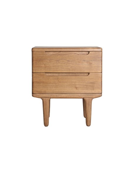 Mesita de Noche SLOUGH, Madera / Marrón - Kodu Home Design