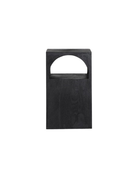 Mesa Auxiliar KIRILA 30x30x50 cm, Mango / Negro - Kodu Home Design