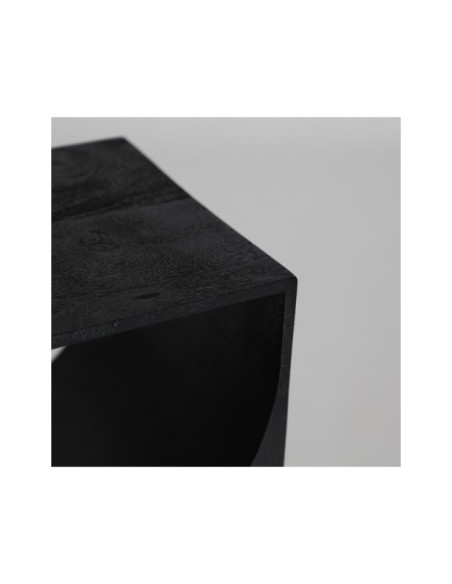 Mesa Auxiliar KIRILA 35x30x55 cm, Mango / Negro - Kodu Home Design