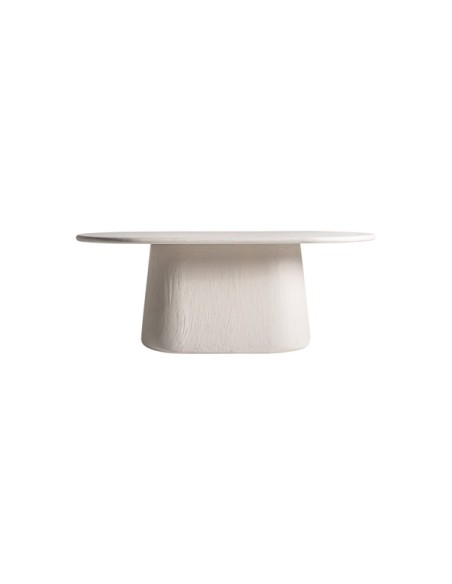 Mesa de Comedor INHA 200x100 cm, Mango / Blanco Roto, Blanco - Kodu Home Design