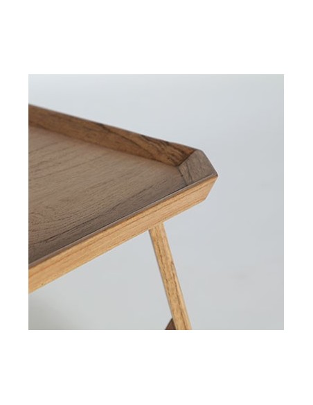 Mesa de Centro BUSHEY 140x60 cm, Madera / Natural, Marrón - Kodu Home Design