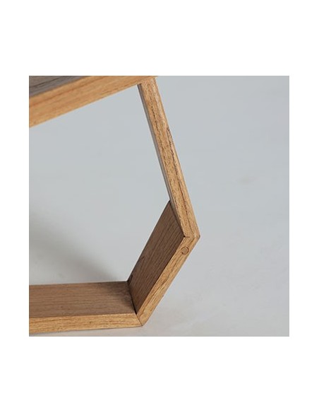 Mesa de Centro BUSHEY 140x60 cm, Madera / Natural, Marrón - Kodu Home Design