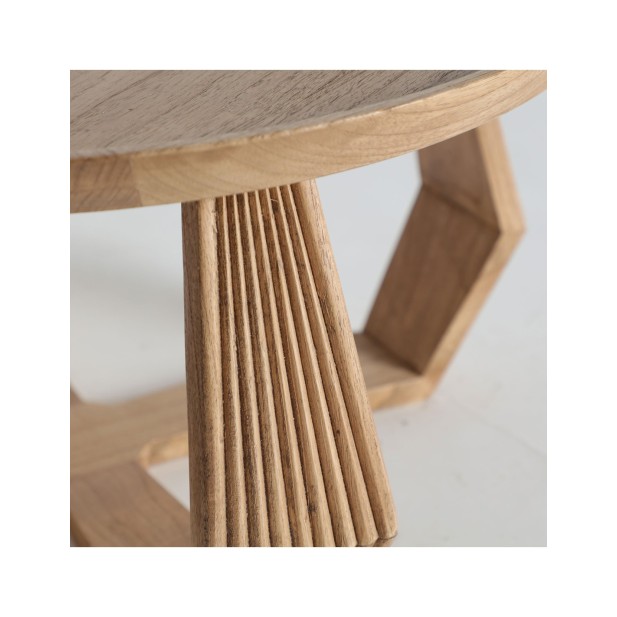 Mesa de Centro BUSHEY Ø77x40 cm,...