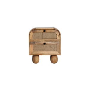 Mesita de Noche VOREY, Mango / Marrón - Kodu Home Design