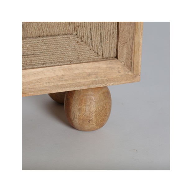 Mesita de Noche VOREY, Mango / Marrón...