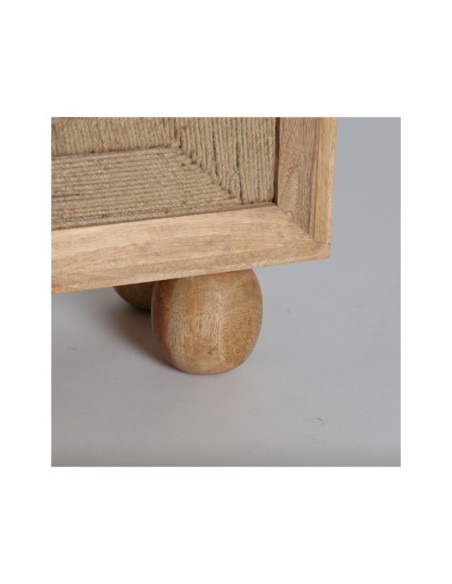 Mesita de Noche VOREY, Mango / Marrón - Kodu Home Design