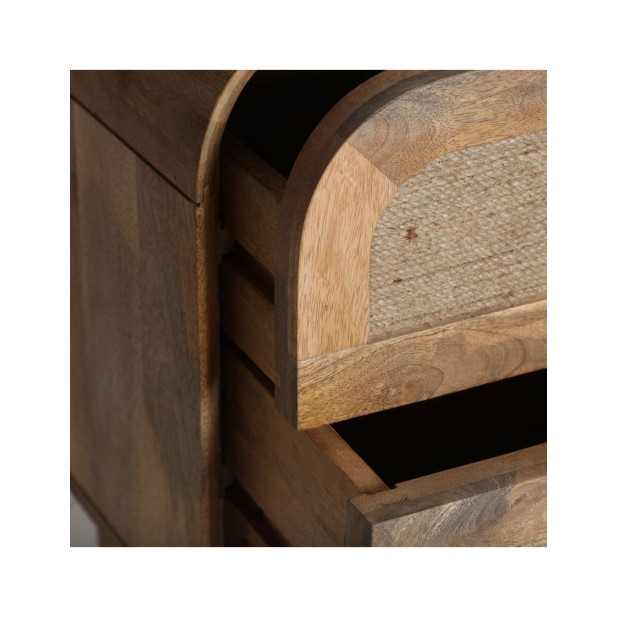 Mesita de Noche VOREY, Mango / Marrón...