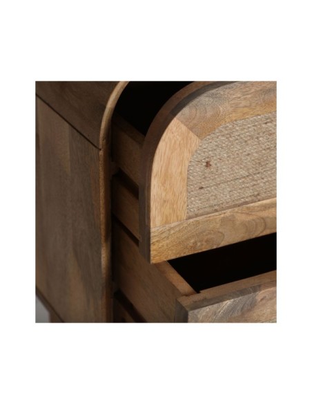 Mesita de Noche VOREY, Mango / Marrón - Kodu Home Design