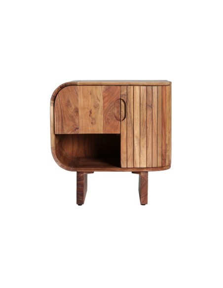 Mesita de Noche BLESLE, Madera / Marrón - Kodu Home Design