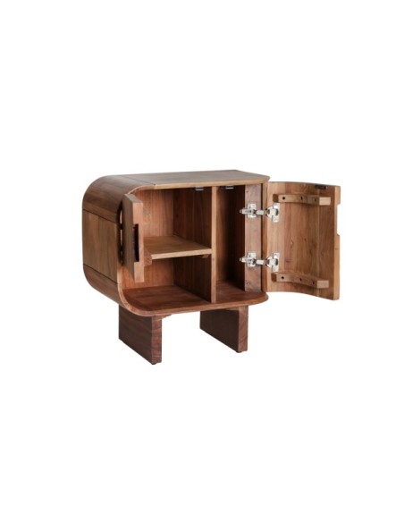 Mesita de Noche BLESLE, Madera / Marrón - Kodu Home Design