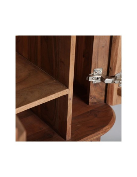 Mesita de Noche BLESLE, Madera / Marrón - Kodu Home Design