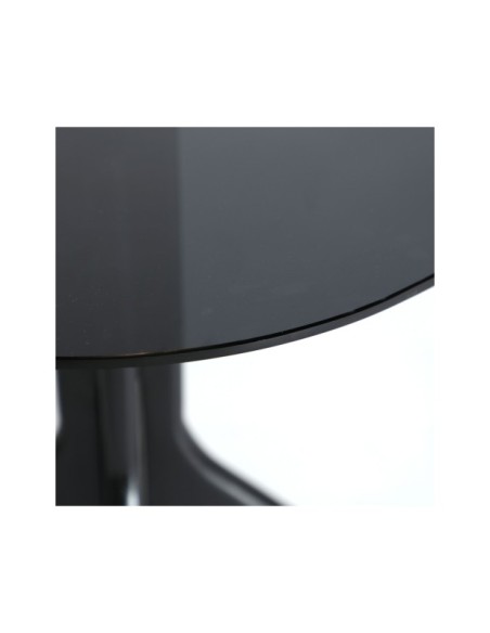 Mesa Auxiliar BICKERTON Ø50x51 cm, Mango / Negro - Kodu Home Design