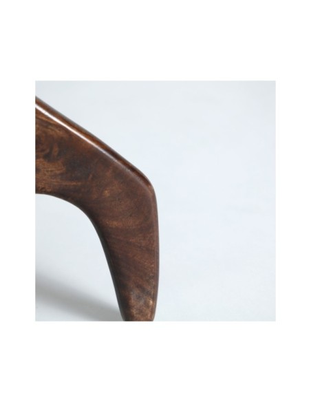 Mesa Auxiliar BICKERTON Ø50x51 cm, Mango / Negro, Marrón - Kodu Home Design