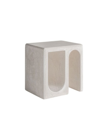 Mesa Auxiliar ARNSBERG, DM / Blanco Roto, Blanco - Kodu Home Design