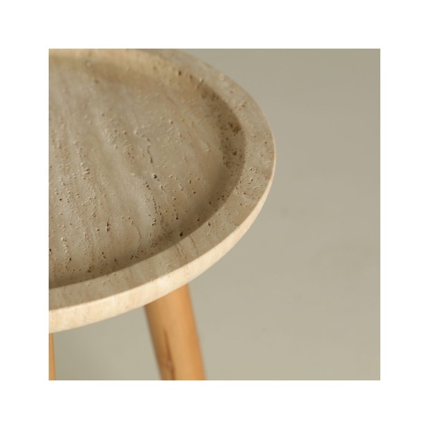 Mesa Auxiliar VIDEIX Ø43x58 cm,...