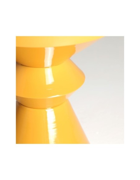 Mesa Auxiliar OLTEN, Hierro / Naranja - Kodu Home Design