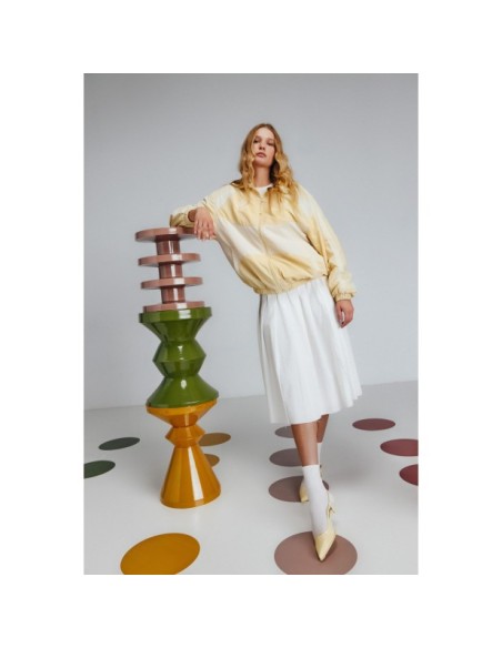 Mesa Auxiliar OLTEN, Hierro / Naranja - Kodu Home Design