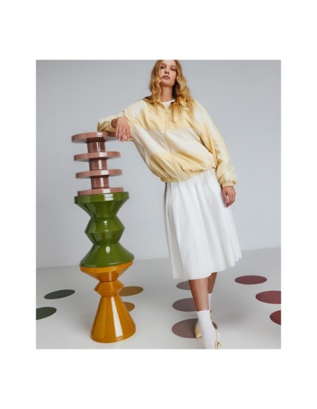 Mesa Auxiliar ZUG, Hierro / Verde - Kodu Home Design