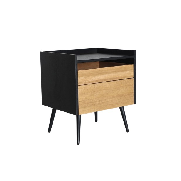 Mesita de Noche BRUSSA, DM / Negro,...