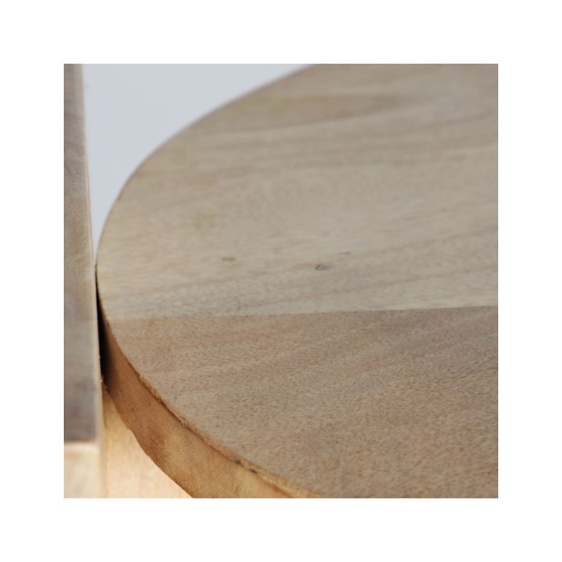 Mesa Auxiliar LESZNO, Mango / Marrón...