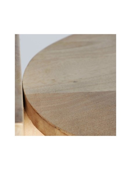 Mesa Auxiliar LESZNO, Mango / Marrón Claro, Natural, Marrón - Kodu Home Design