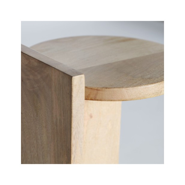 Mesa Auxiliar LESZNO, Mango / Marrón...