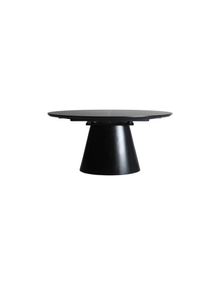 Mesa Extensible LIZANT 160/200x100 cm, Melamina / Negro - Kodu Home Design