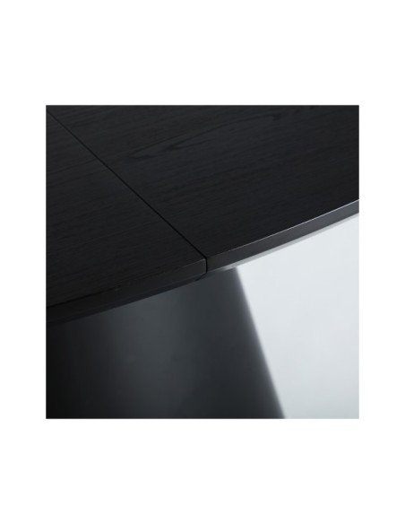 Mesa Extensible LIZANT 160/200x100 cm, Melamina / Negro - Kodu Home Design