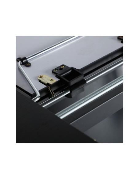 Mesa Extensible LIZANT 160/200x100 cm, Melamina / Negro - Kodu Home Design