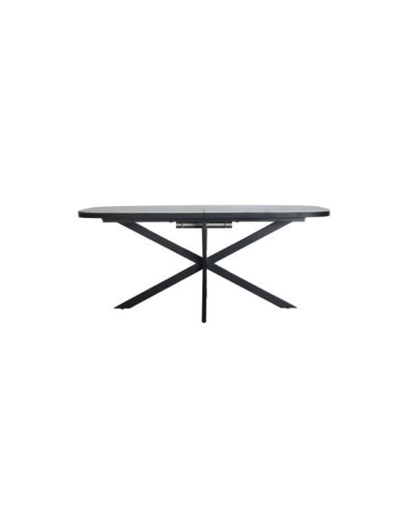 Mesa Extensible DROUX 180/220x90 cm, DM / Negro, Blanco - Kodu Home Design
