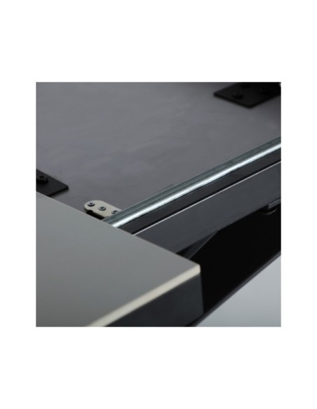 Mesa Extensible DROUX 180/220x90 cm, DM / Negro, Blanco - Kodu Home Design