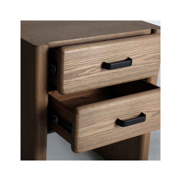 Mesita de Noche BUSK, Madera / Marrón...