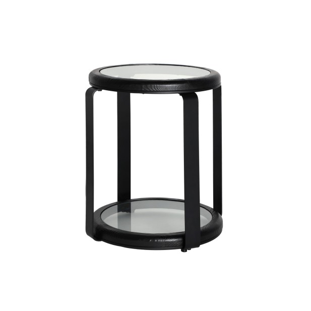 Mesa Auxiliar KILDE, Madera / Negro -...