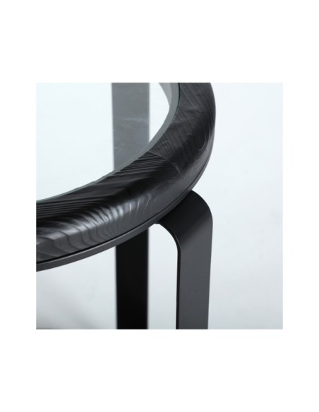 Mesa Auxiliar KILDE, Madera / Negro - Kodu Home Design