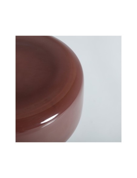 Mesa Auxiliar ALCOUTIM, Vidrio / Marrón - Kodu Home Design