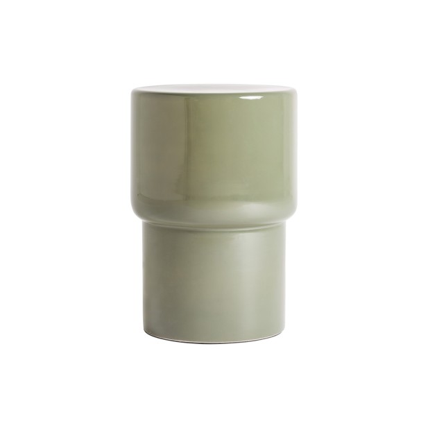 Mesa Auxiliar ERICE, Vidrio / Verde -...