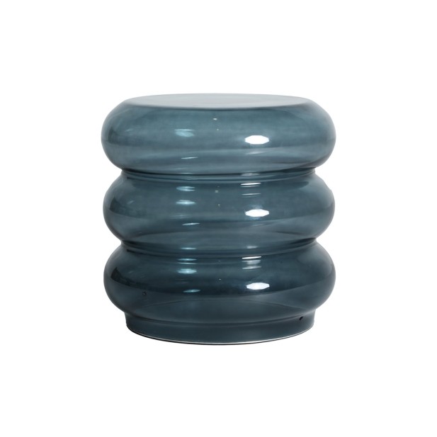 Mesa Auxiliar KOTOR, Vidrio / Azul -...