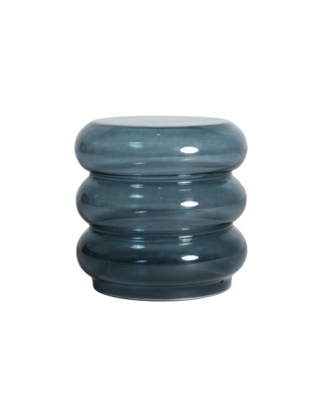 Mesa Auxiliar KOTOR, Vidrio / Azul - Kodu Home Design