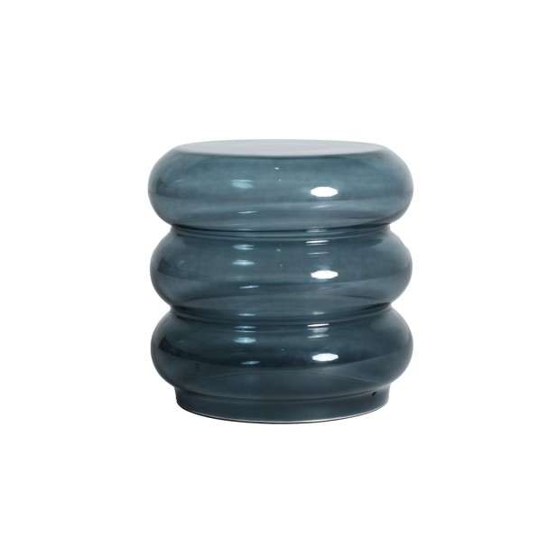 Mesa Auxiliar KOTOR, Vidrio / Azul -...