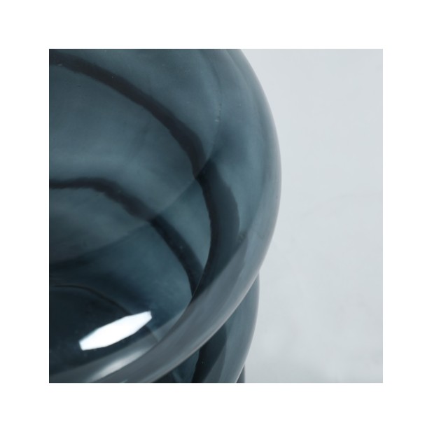 Mesa Auxiliar KOTOR, Vidrio / Azul -...