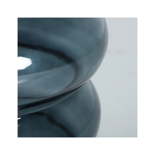 Mesa Auxiliar KOTOR, Vidrio / Azul -...