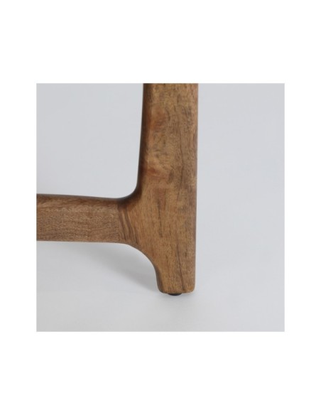 Mesa Auxiliar LAAX Ø55x50 cm, Mango / Blanco, Marrón - Kodu Home Design