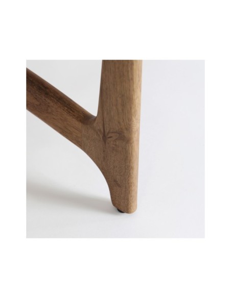 Mesa Auxiliar LAAX Ø80x40 cm, Mango / Blanco, Marrón - Kodu Home Design