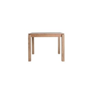 Mesa de Comedor BREIL 100x100 cm, Madera / Marrón Claro,...