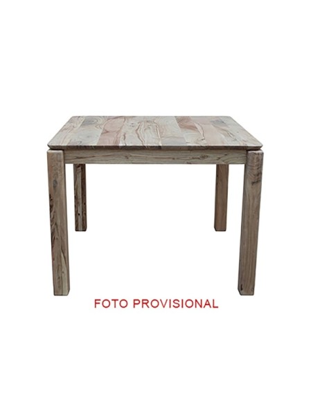 Mesa de Comedor BREIL 100x100 cm, Madera / Marrón Claro, Marrón - Kodu Home Design