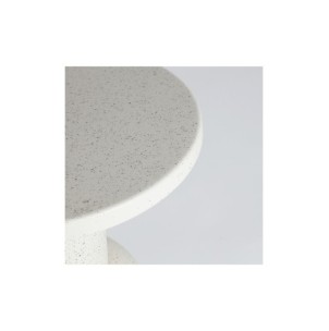 Mesa Auxiliar OVADA, Hierro / Blanco Roto, Blanco - Kodu... 2