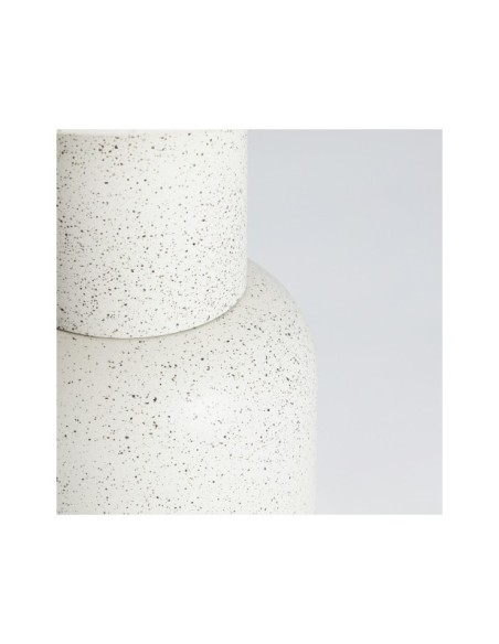 Mesa Auxiliar OVADA, Hierro / Blanco Roto, Blanco - Kodu Home Design