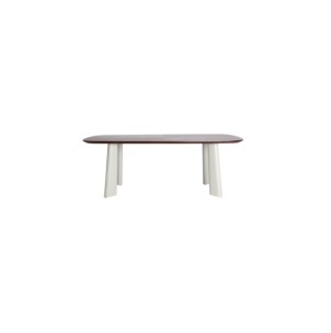 Mesa de Comedor VOLTA 215x105 cm, DM / Crema, Marrón -...