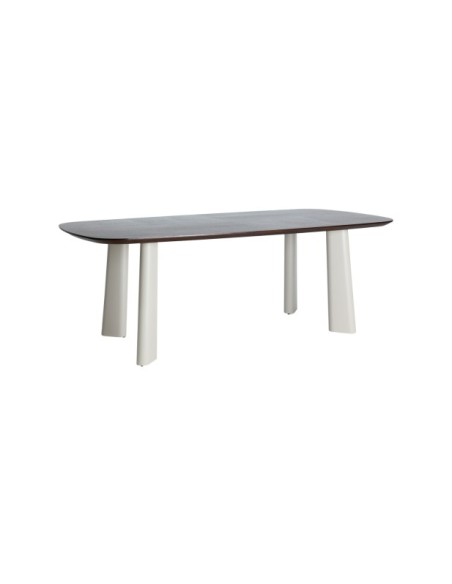 Mesa de Comedor VOLTA 215x105 cm, DM / Crema, Marrón - Kodu Home Design