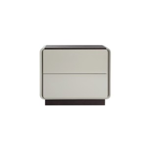 Mesita de Noche KIST, DM / Gris, Marrón - Kodu Home Design